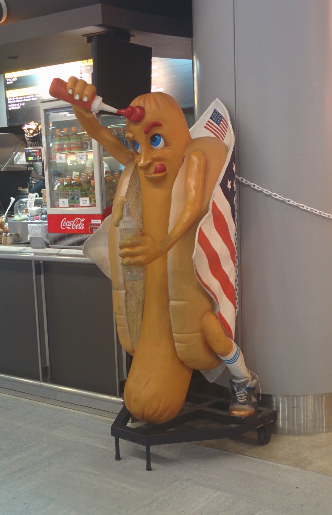 P.S. Saw this in the Tokyo airport. This is how Americans are seen apparently....
